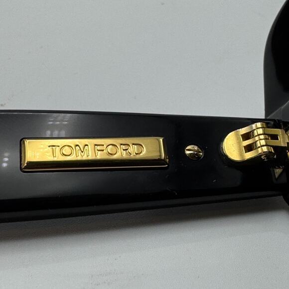 Tom Ford Sunglasses Icon TF1279 01N Black Butterfly Frame Green Lens 55mm New main image 15